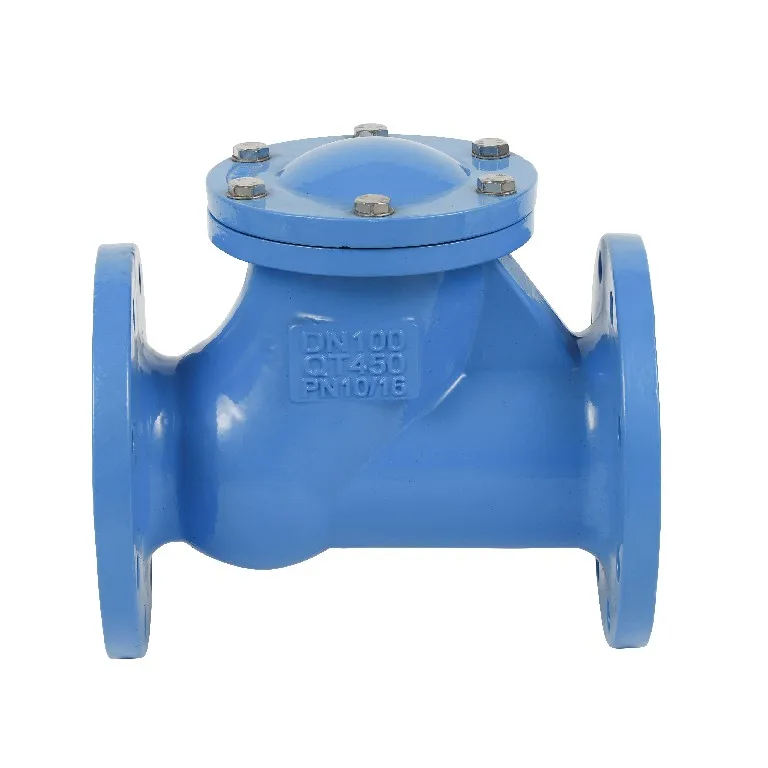 DIN DN100 Ductile Iron Normal Temperature PN16 Flange Ends non return valve DI Ball Type Check Valve