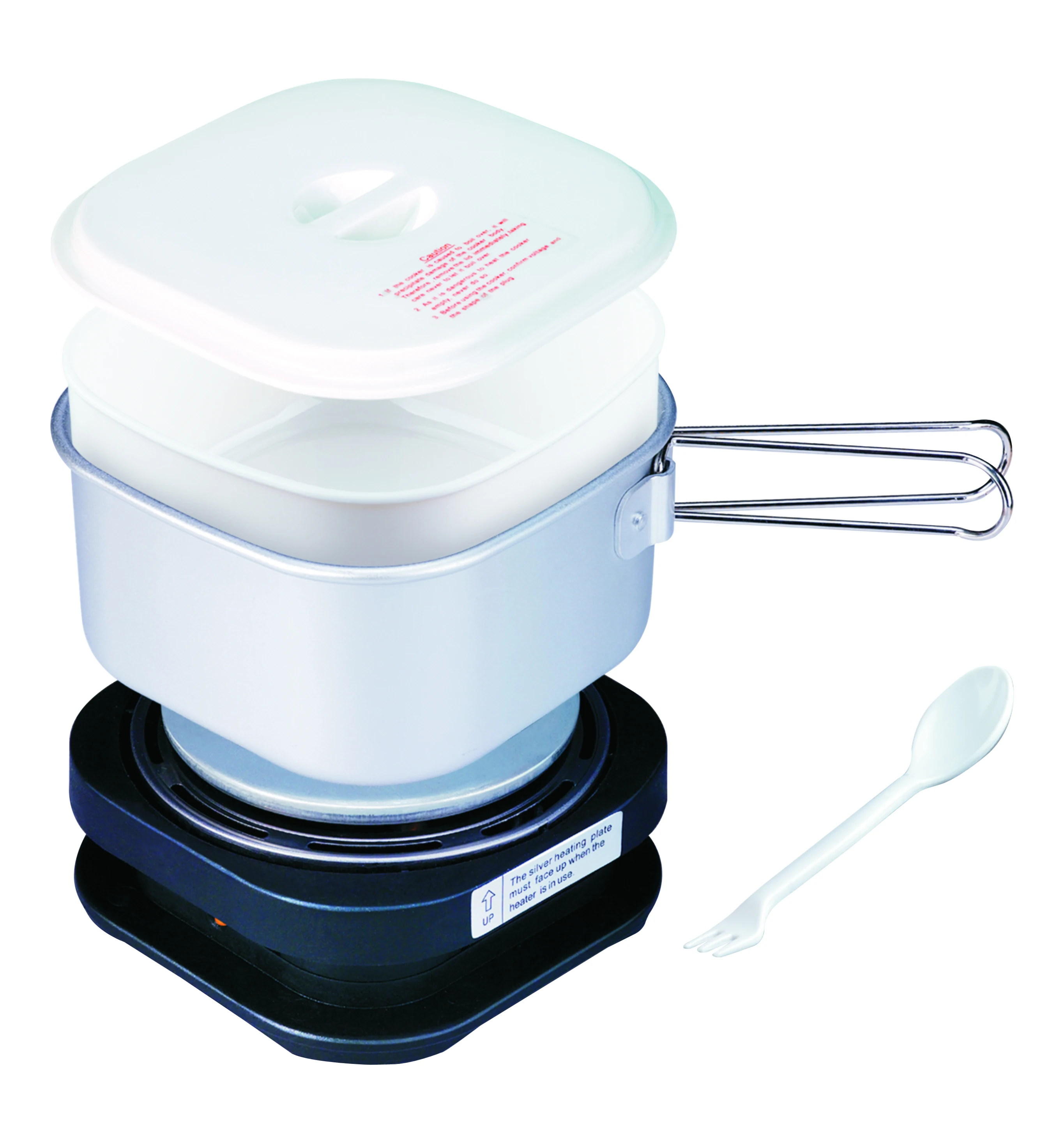 1.0L  mini travel electric cooker aluminium travel cooker dual voltage