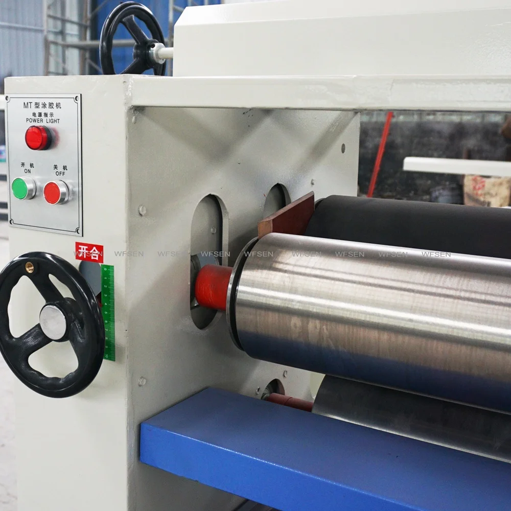 WFSEN MT6113 automatic glue roller wood spreader honeycomb plywood glue spreader for hot cold press