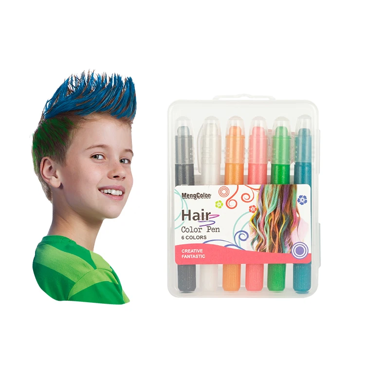 Bulk washable hair color magic crayons lipstick art sets