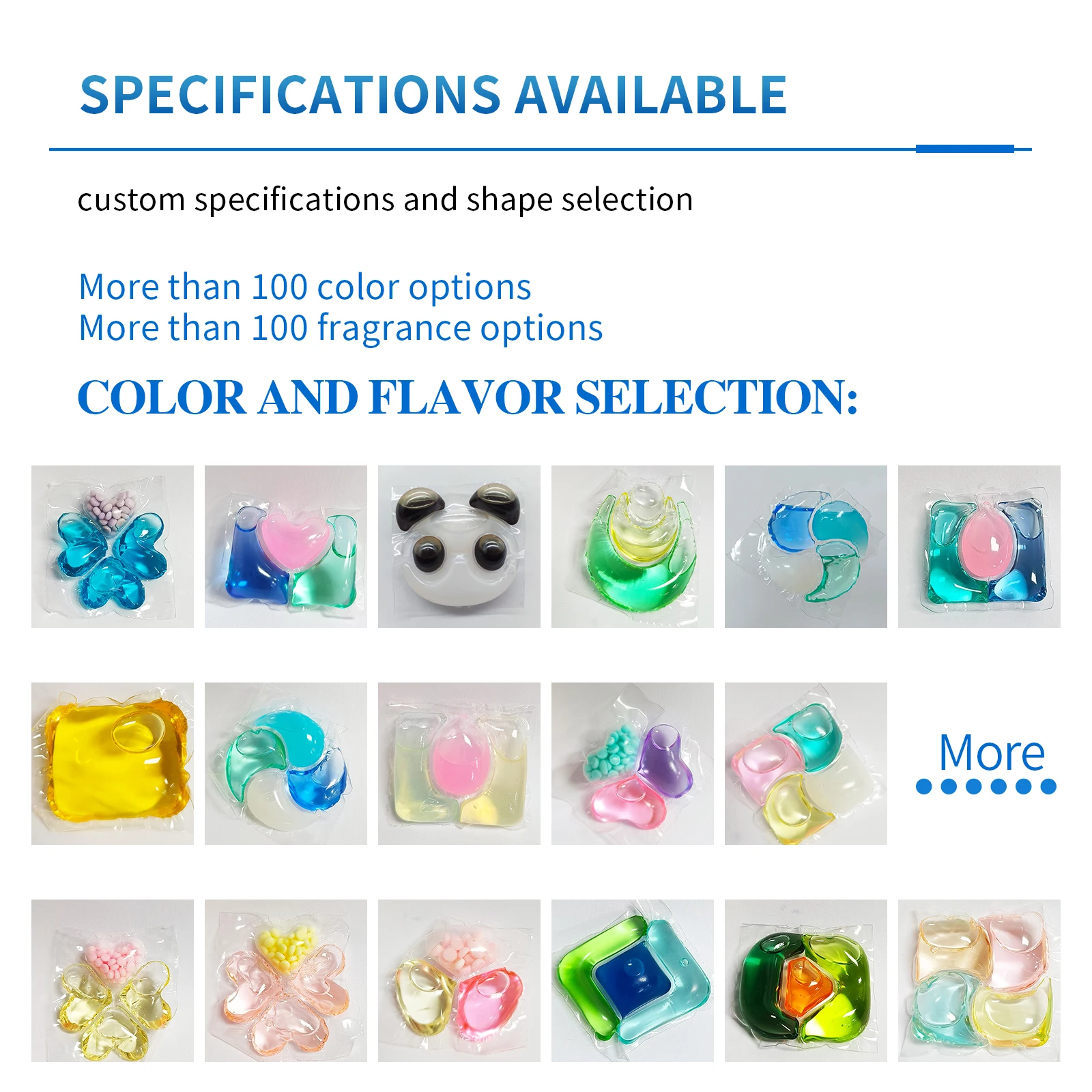 Berges Multi-functional Laundry Pods Fabric Detergent Liquid Detergnt Gel 75% actives Washing Capsules Biodegradable Packaging