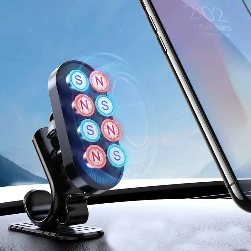 360 degree flexible universal magnetic car cell phone holder support custom logo metal phone holder for phones