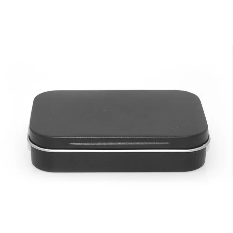 Manufacture Gift Silver Candy Tin Can Case Packaging Metal Boxes Hinge Small Wholesale Custom Tin Box
