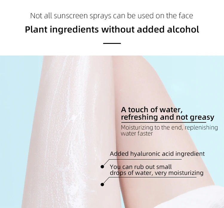 Private Label SPF35+ Isolating Waterproof Long Lasting Sunscreen Whitening Face Cream Brightening sunscreen cream lotion