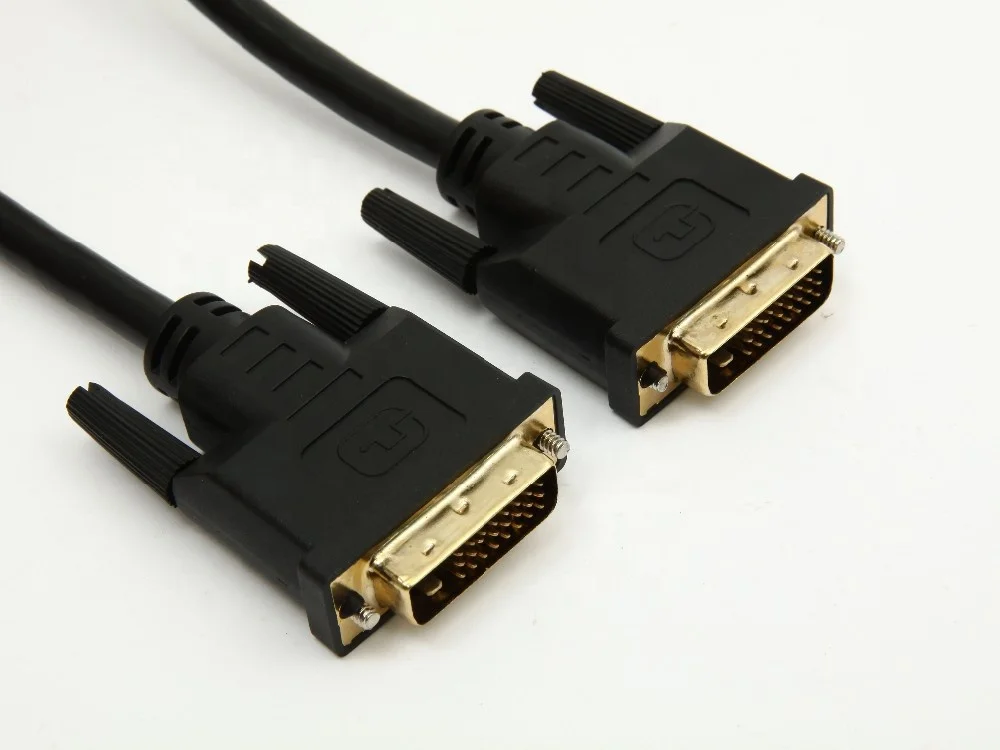  Высокая скорость DVI-D кабель со штыревыми соединителями на обоих концах для подключения кабеля W/феррита с золотым
