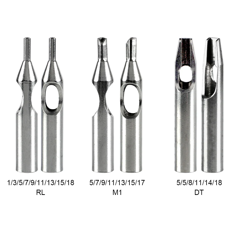 Professional Stainless Steel 304 Tattoo Machine Rotary Tattoo Cartridges Disposable Non Tips Accessories Tattoo Tips Set
