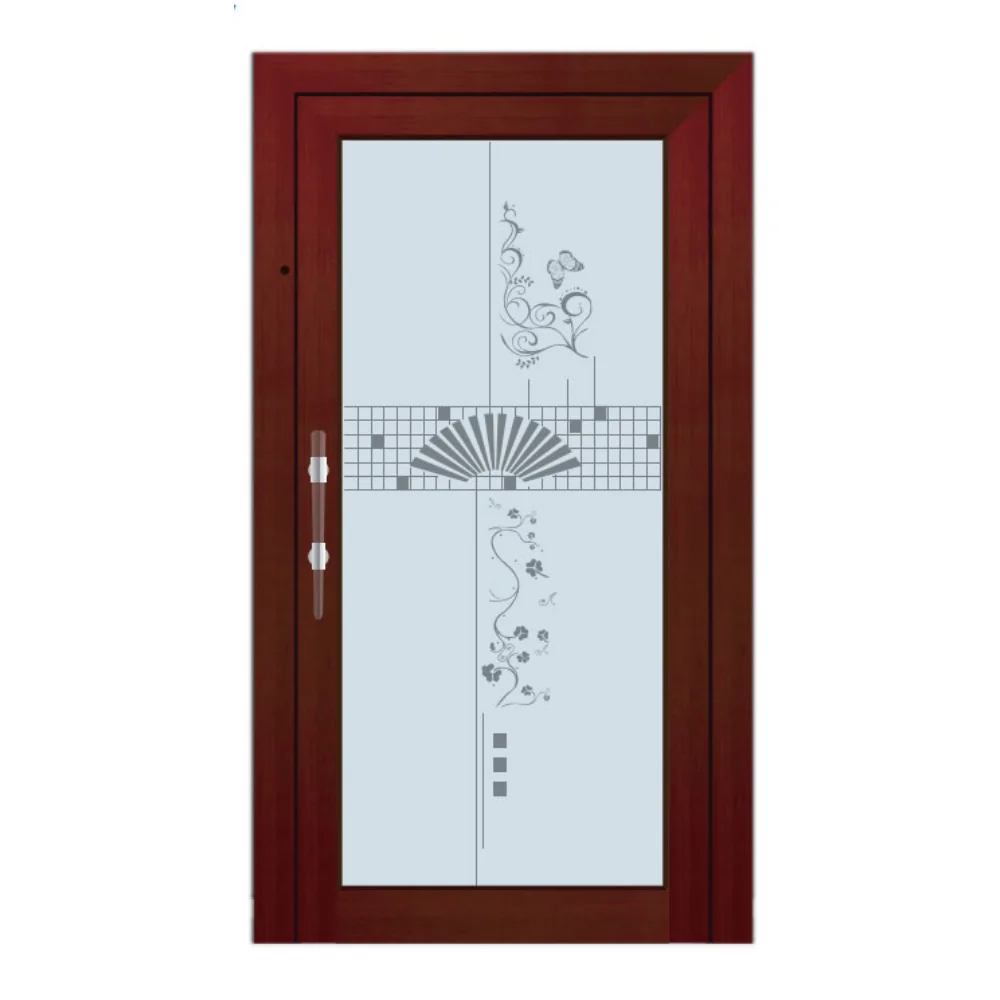 Zowee aluminum semi-automatic door price Home lift door  elev manual open door for Villa