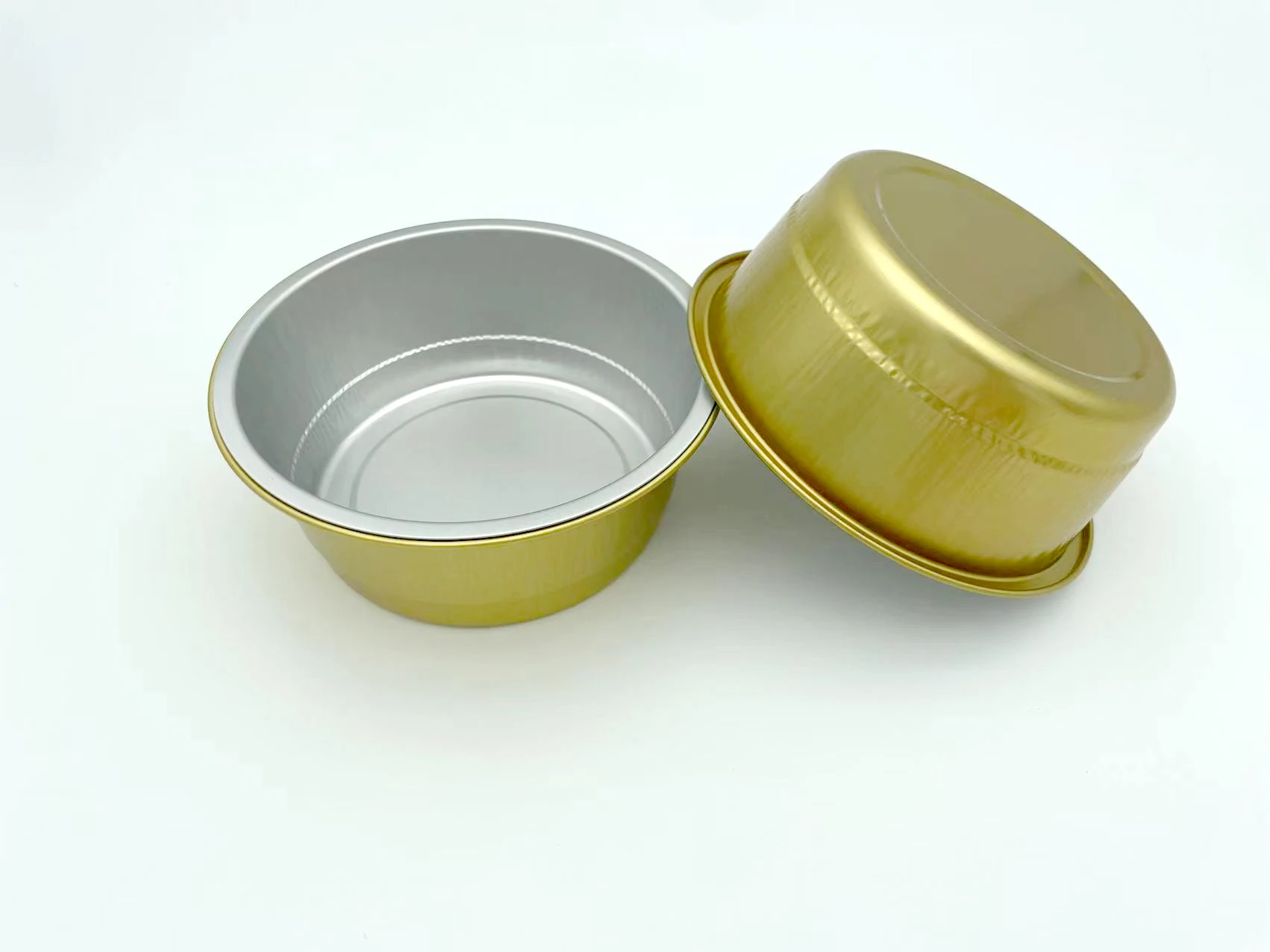 450 мл, одноразовая упаковка для еды на вынос, Круглый ланч-лоток, контейнер из алюминиевой фольги