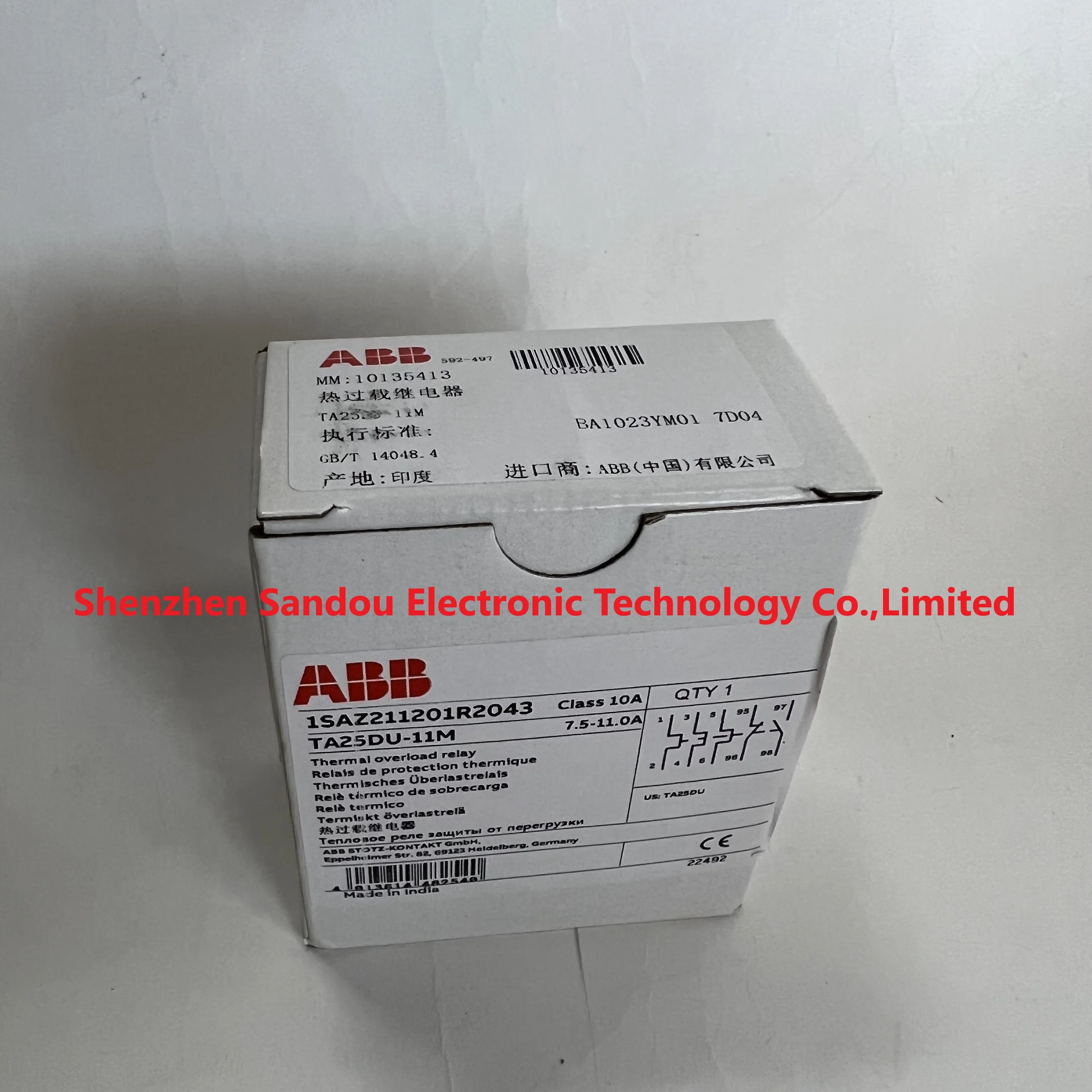 New and Original Thermal overload relay for -ABB- TA25DU-11M