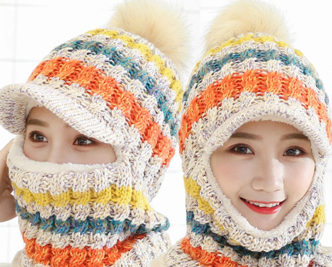 Autumn winter wool knitcap letter stick cloth fashion warm hat student street cold hat