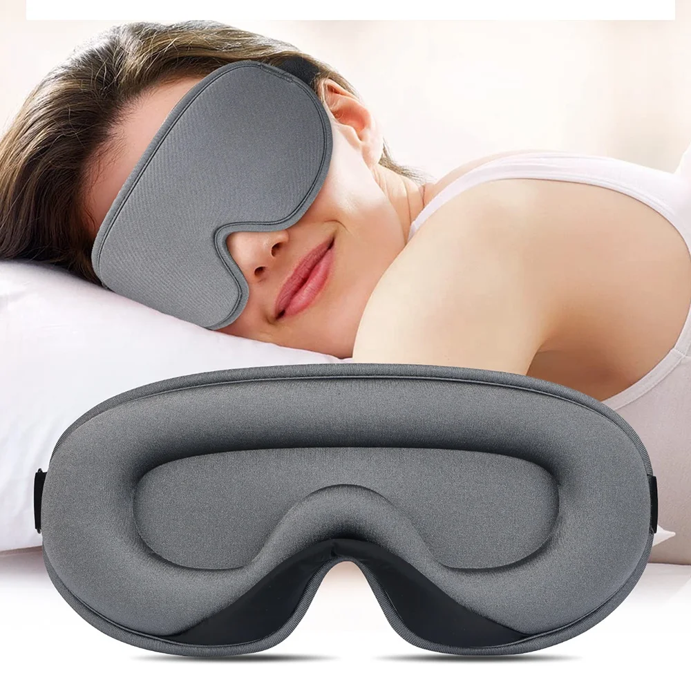 Custom Wholesale Night Sleeping Eye Mask Memory Foam 3D Sleep Mask for Eyelash Extension