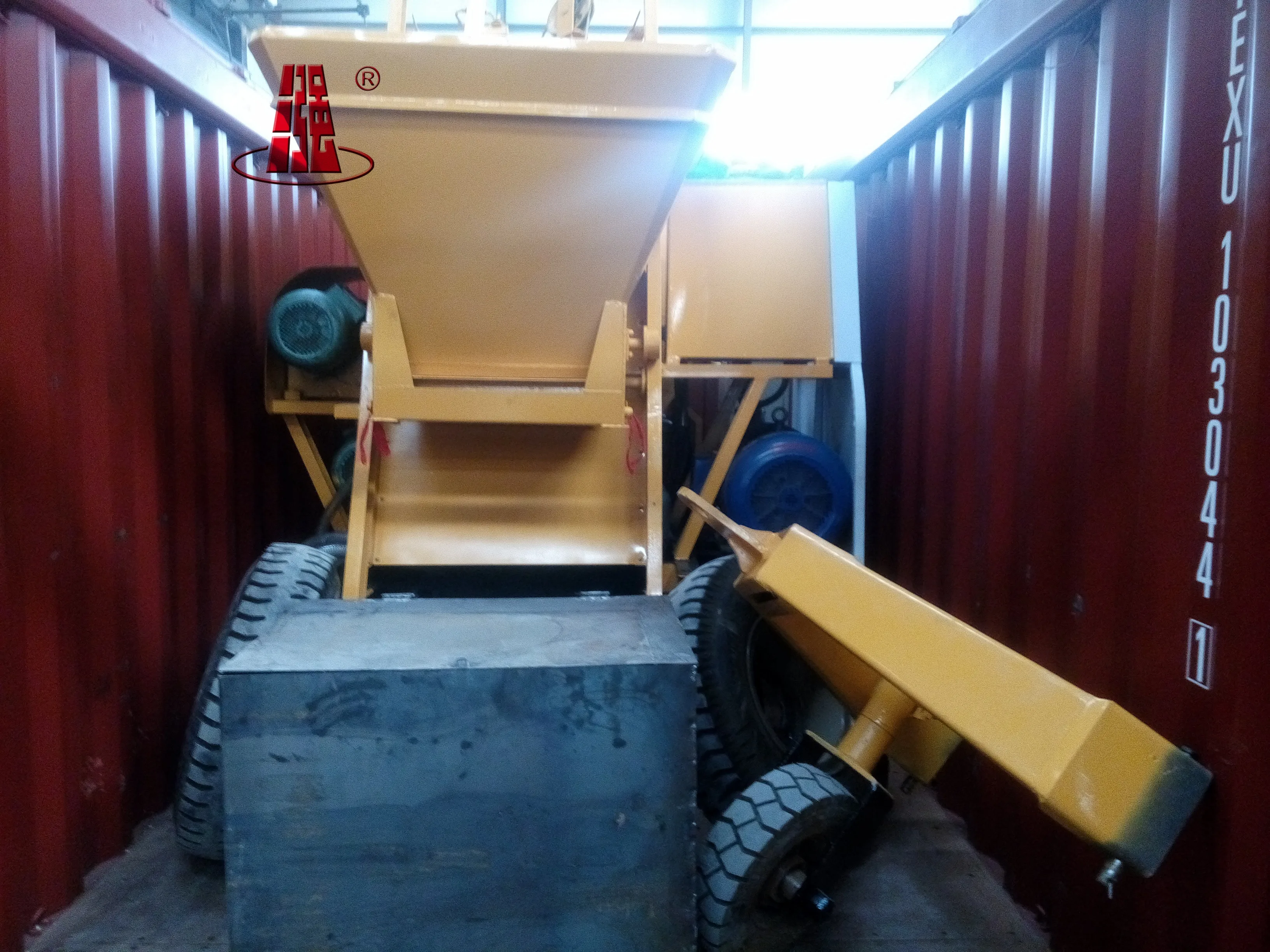 Diesel or electric Factory supply Mobile Trailer mounted concrete mixing pump machine  concrete mixer pump for construction