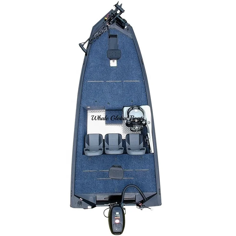 Aluminum Fishing Bass Boat With Live Fish Well and Large Storage