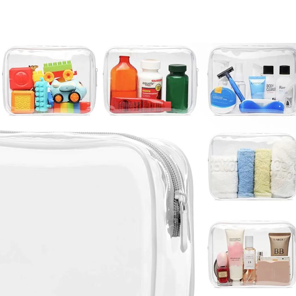 Новинка модная Водонепроницаемая прозрачная дорожная сумка для туалетных принадлежностей косметичка из ПВХ