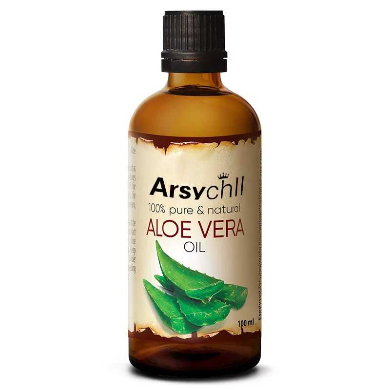 Private Label Natural Organic Aloe Vera Hair Growth Oil treatment 100% Pure Best For Skin Body Hair growth Facial Moisturizer