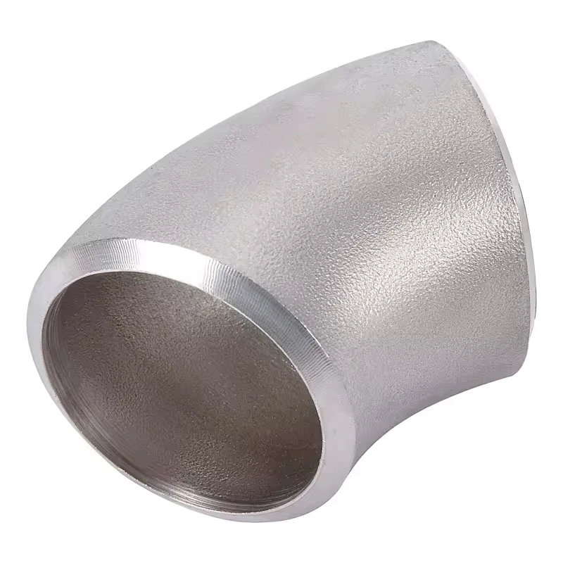 316 Butt-welding 45 degree elbow fittings sanitary stainless steel seamless welded elbow