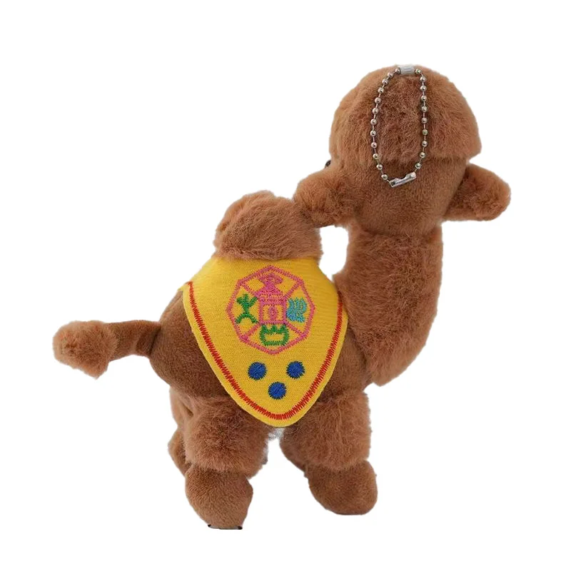 Cute camel pendant plush toy cartoon Dunhuang desert camel doll key chain plush toy