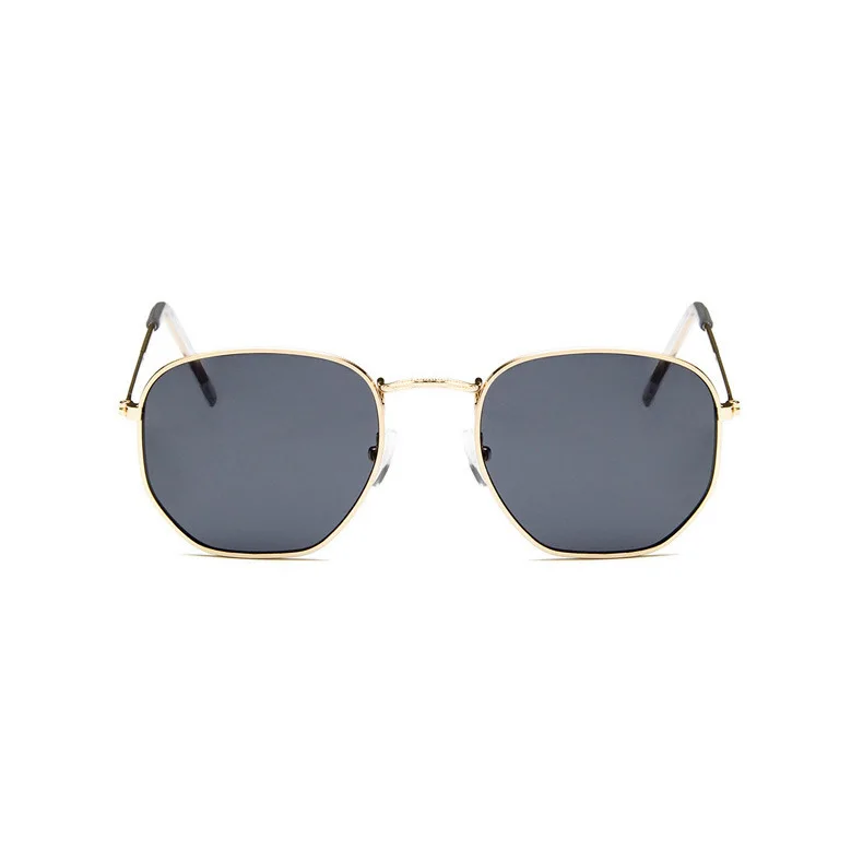 2021 Hexagon Sunglasses Women Brand Designer Square Sunglasses Men Metal Frame Driving Fishing Glasses