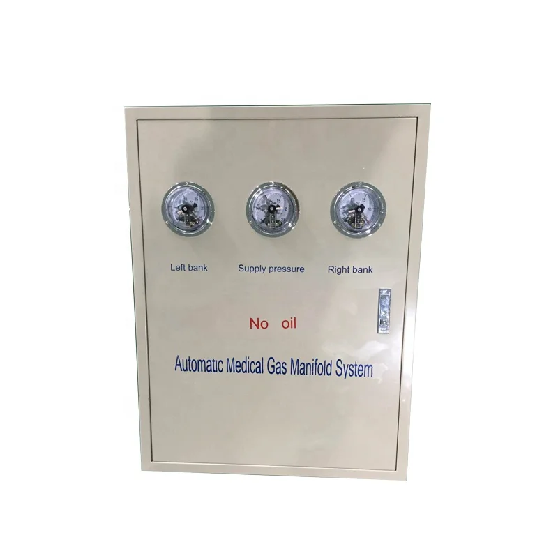 Hospital gas supplying central oxygen manifold