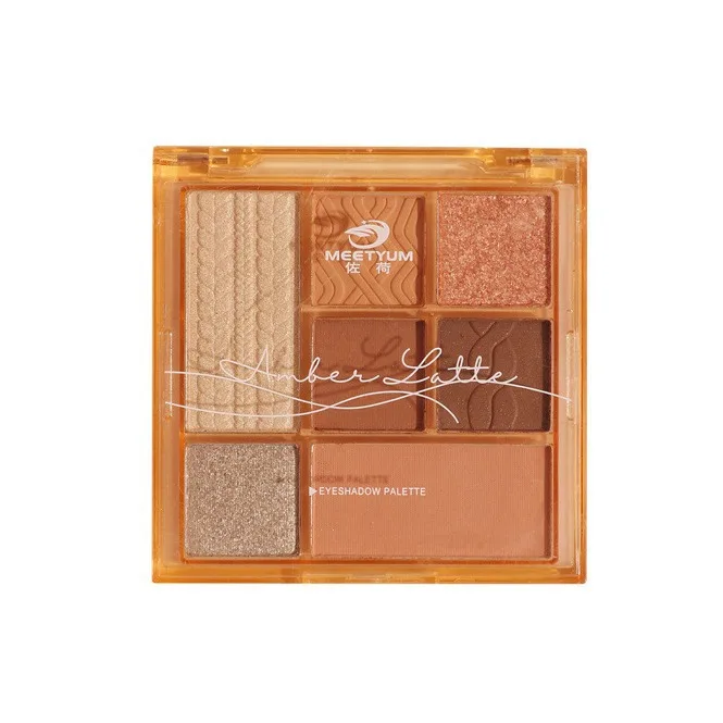 Wholesale 7-Color Eye Shadow Makeup Palette Nude Pigment Matte Shimmer Finish High Quality Dry Eye Shadow Cosmetics