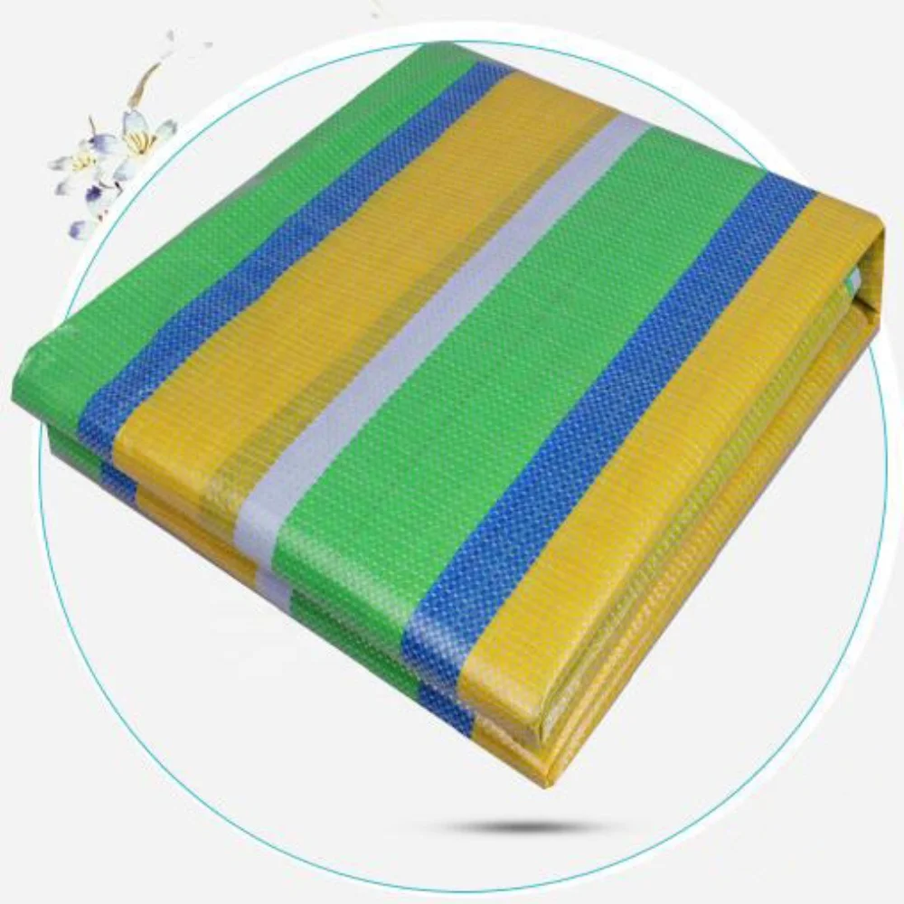 Good price 100% waterproof PP/PE stripe tarpaulin Blue Tarp Car Covers Truck Train Fabric Woven Material Pe Tarpaulin