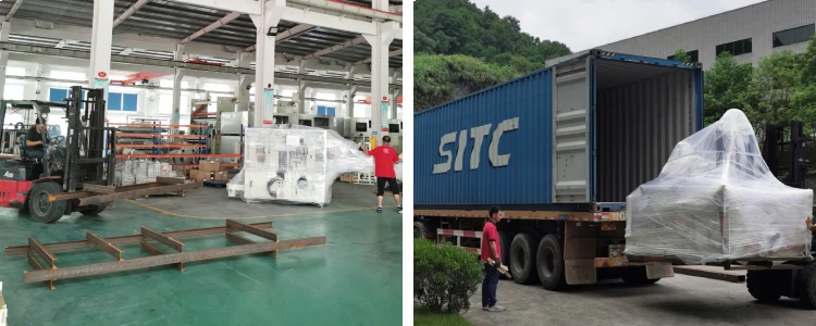 Packaging tissue machine