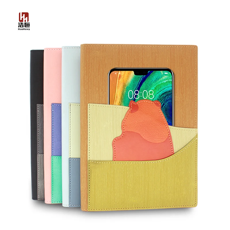 Notebook Binder Folder Loose Leaf Macaron Color Planner Business Hot Sale Portable A5 A6 PU School Journal Wholesale Leather