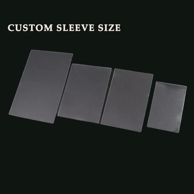 Custom Size Waterproof and fireproof Soft plastic PP MTG TCG Standard Game Clear Card Sleeves