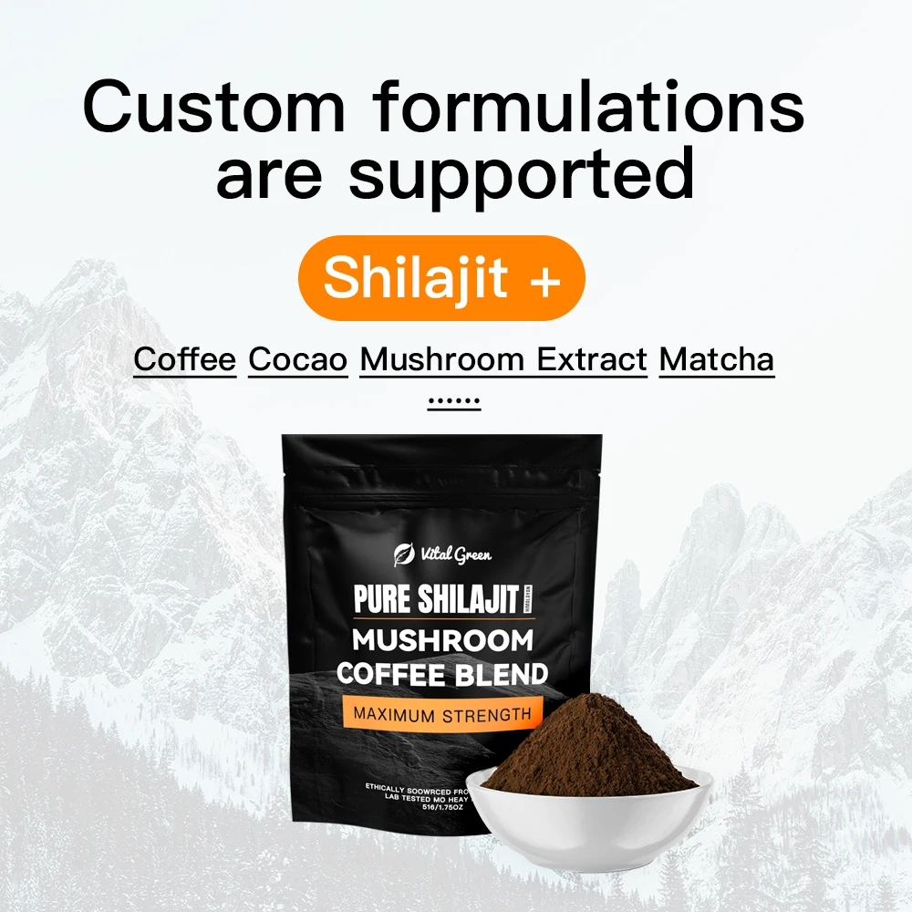 Free Sample Shilajit Coffee Extract With Probiotics Wholesale China Trusted Sellers 100% Pure Shilajit Coffee Powder