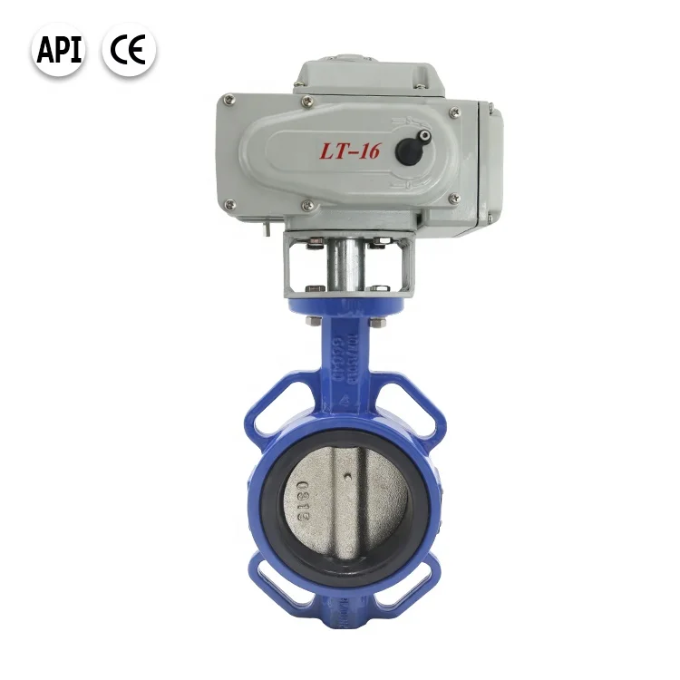 Bundor ANSI DIN JIS ISO PN16 DN50-1200 Электрический привод поворотный дисковый стяжной затвор