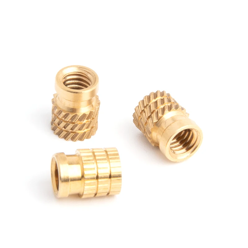 Hot melt knurled threaded insert nut SP ultrasonic hot pressing plastic embedded brass flange nuts fasteners manufacturers