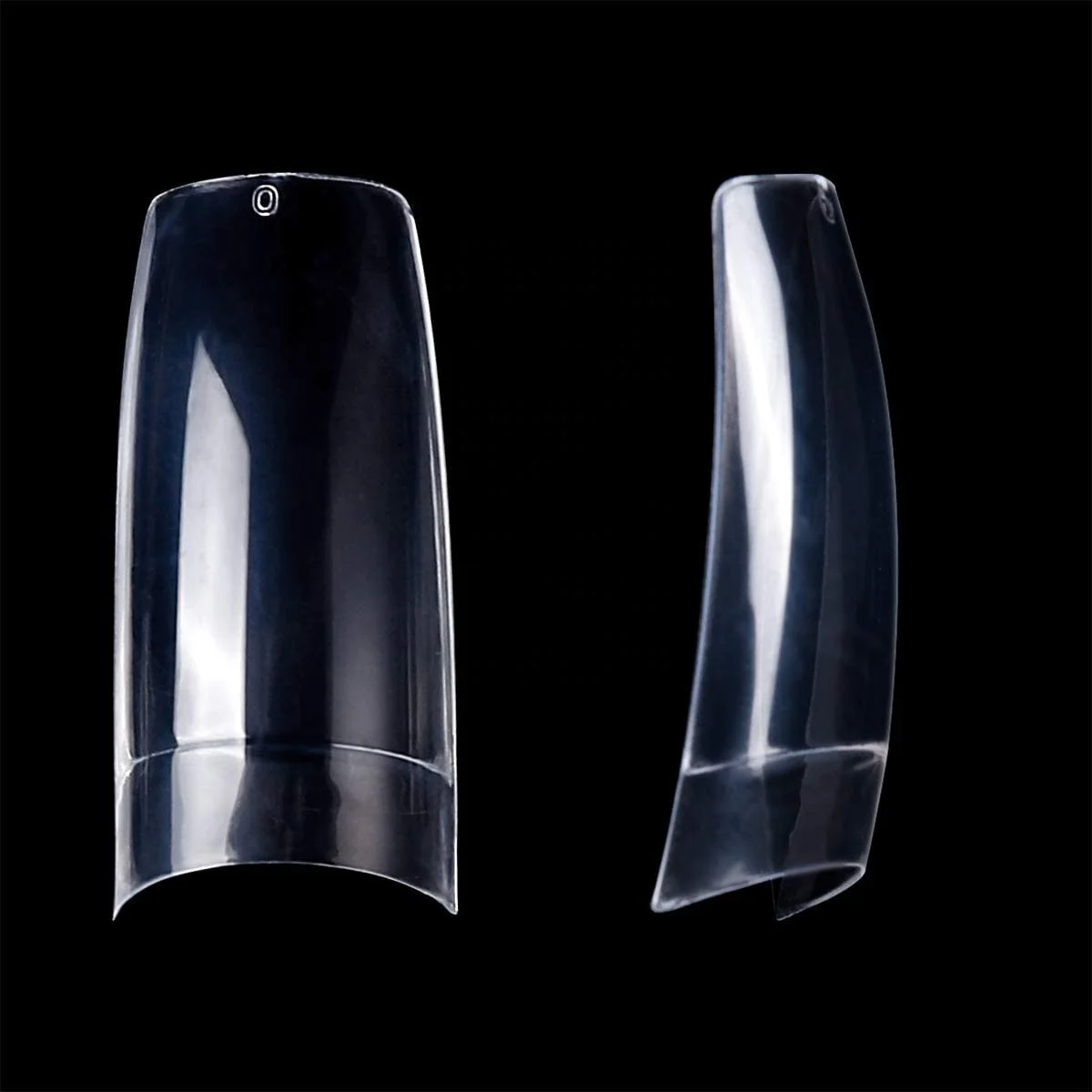 Clear False Nails Cour French Art False Nails Short Tips Artificial False Nail Packaging Box for Women Girls