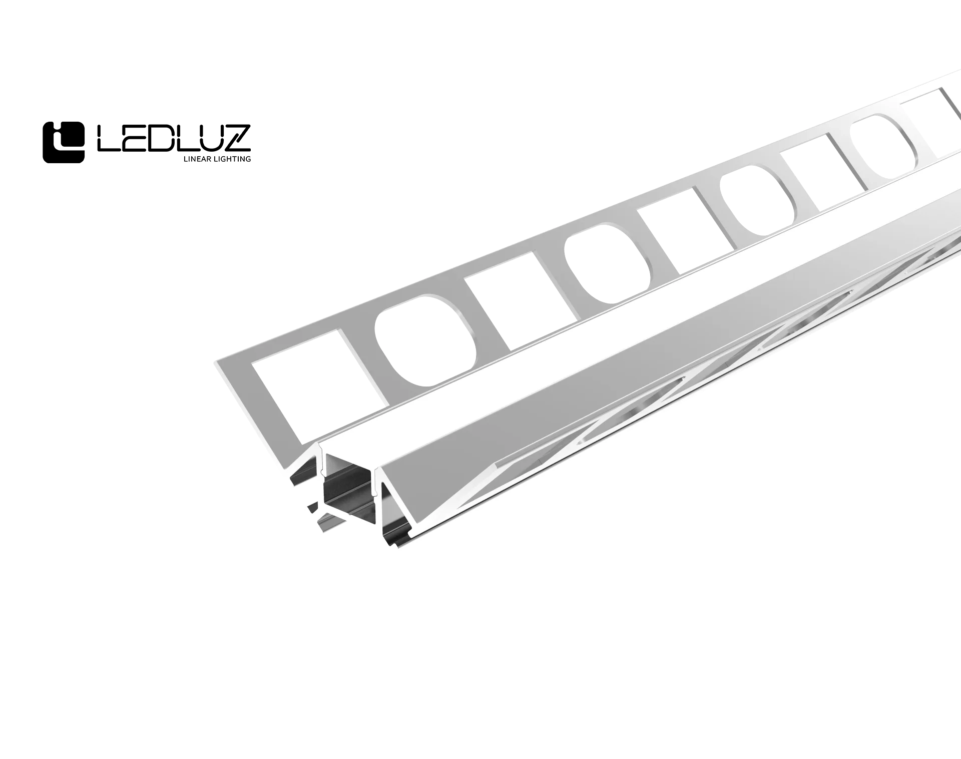 Внутренний угловой мраморный Встраиваемый светодиодный профиль для светодиодной ленты шириной 10 мм (62446584051)