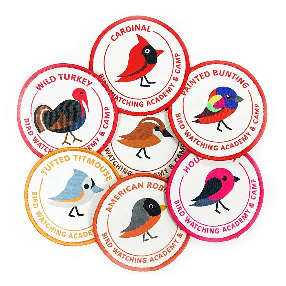 Custom Club Name Logo Woven Badges Patches For Clothing