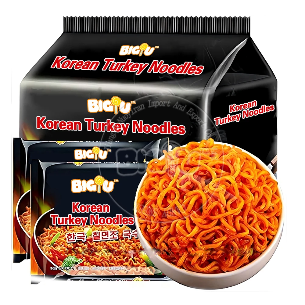 OEM Chinese Wholesale Korean Spicy Noodles Hot Chicken Spicy Flavour Halal Instant Ramen Noodles