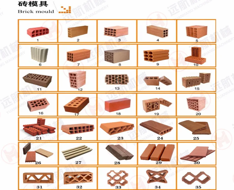 Automatic mud soil brick maker wall tile machine extruder brick molds red clay brick making machine for sale