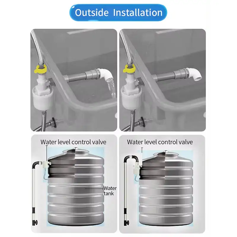 China manufacturer float valve cheap ABS plastic 3/4 inch auto shut off filling water level control valve for water tank