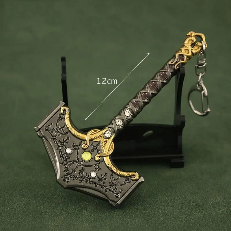 Game Accessory Kratos Blades Chaos Anime Sword Car God Of War Keychain Graduation Gift For Boys Fashion Gift Metal Axe
