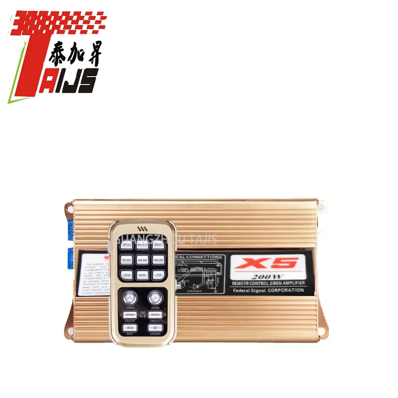 X5 200w siren Mic speaker system loud sound horn buzzer speaker and host box for Car  HD Sound Quality