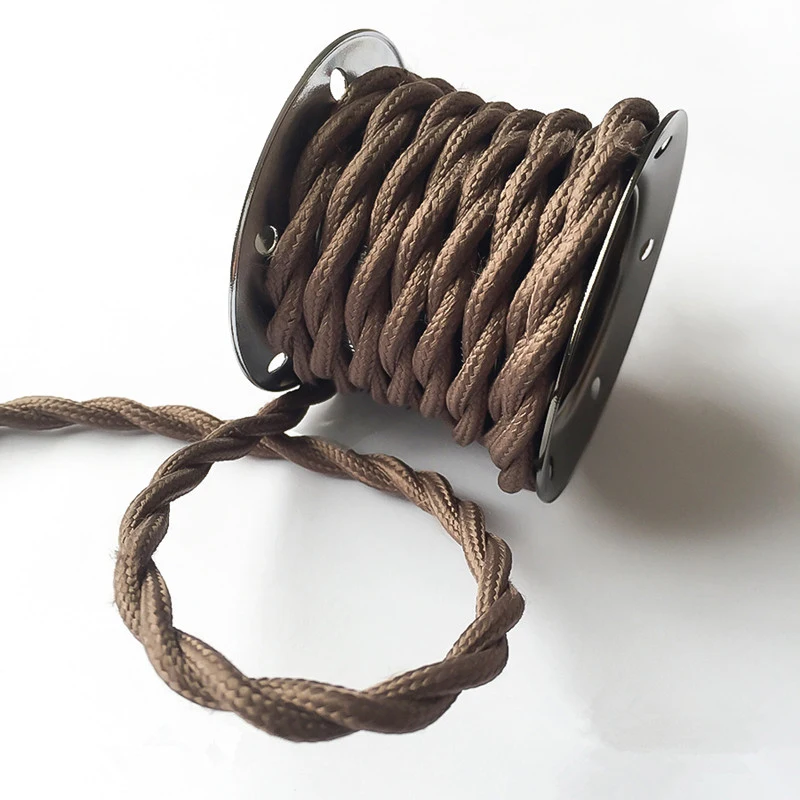Vintage Colorful Electrical Cable Wire 2*0.75 or 3*0.75 Twisted Cable Wire