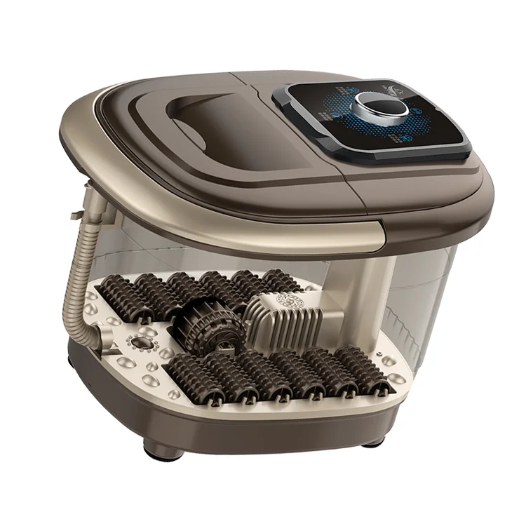 Factory Wholesale Foot Bath Spa Massager 12 Self-Service Roller Foot Massager With Heated Acupressure