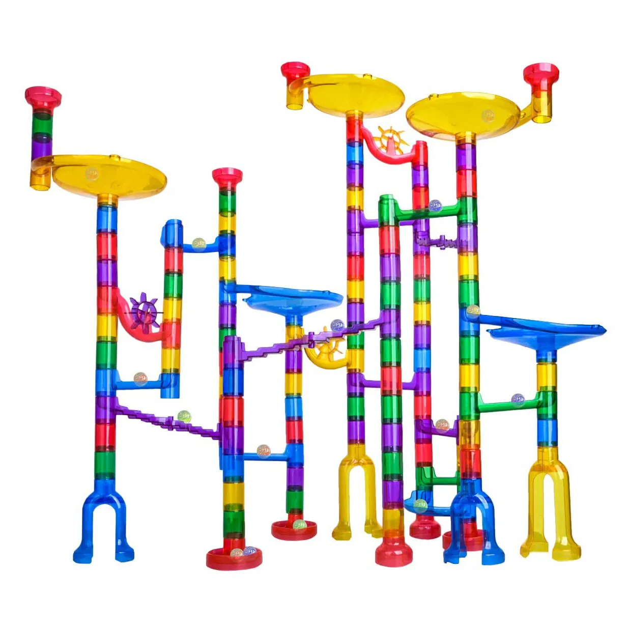 Pretty Coast 122 PCS Educational  Marble Run Track Race Marble Run For Kids Age 6 Years & Up