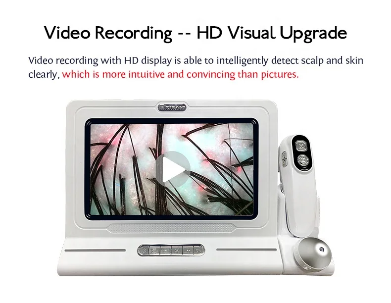 2025 Meiboyi High Quality HD UV Light Handheld hair Analyzer machine Portable Scalp Analysis Detector for Beauty Salons Products