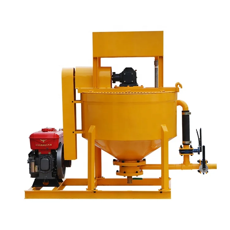400L Capacity China manufacturer Compact structure diesel engine cement grout mixing machine