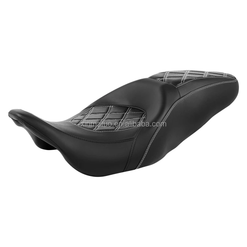 C.C. RIDER Motorcycle Driver Rider Passenger Seat For Harley CVO Custom Electra Glide 09-20 XF2906S03-10-BW
