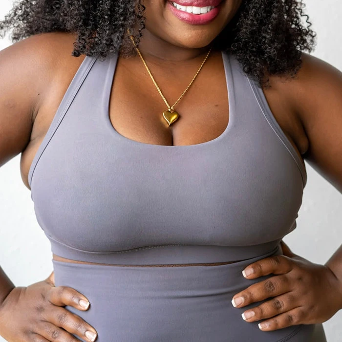 220gsm Women Plus Size Yoga Active Crossover Back Sports Bra Top And High Rise No Front Seam Leggings Two Piece Set