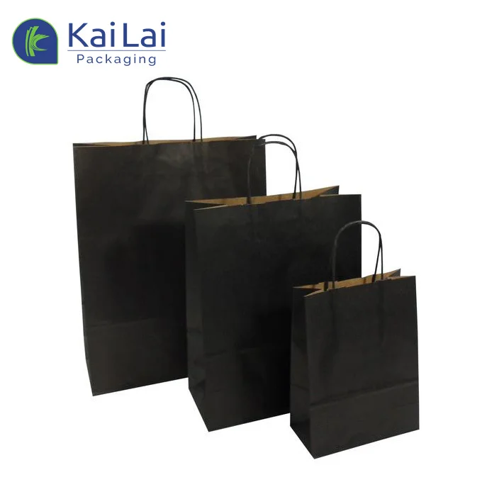 Recycled kraft paper bag popcorn bags paper bags for fast food takeaway
