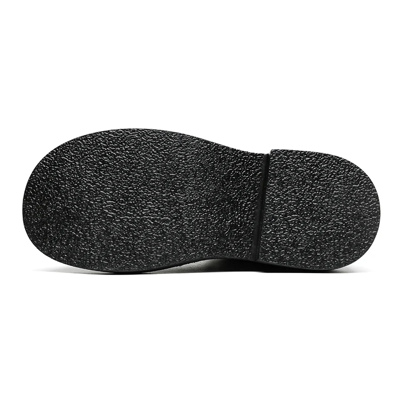 British Stylish Slip-on Womens Leather Boots Outdoor Formal Dress Work Boots Girl Leather Shoes