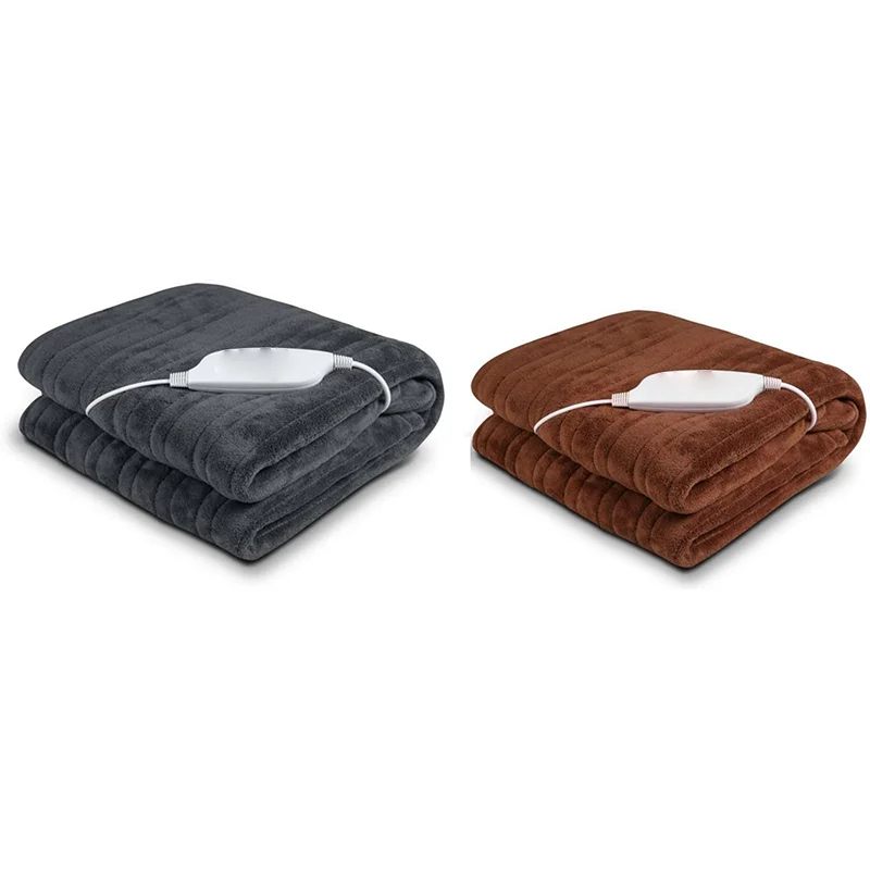 Factory direct sales nature side extra soft heated throw electric blankets for winter