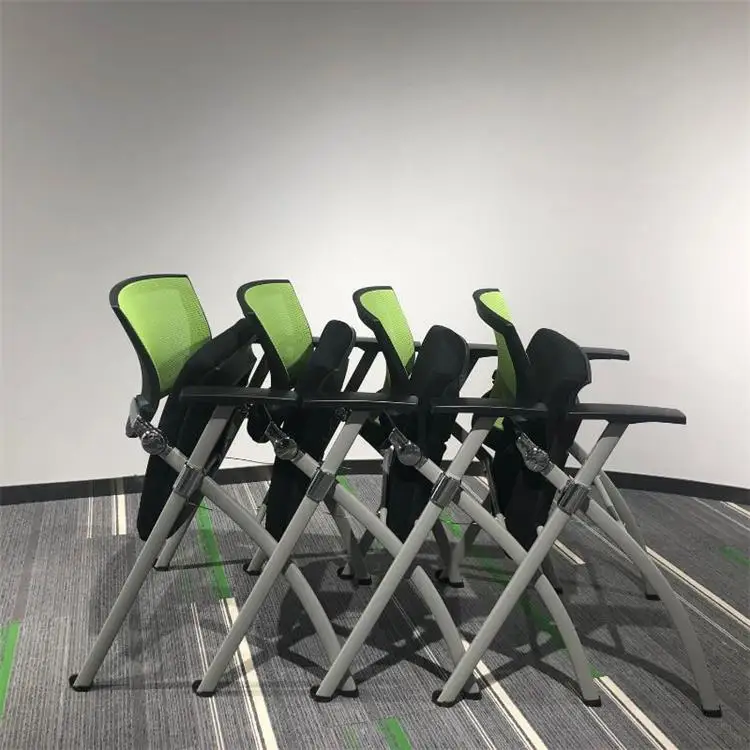 
Modern conference chair with foldable and writing board 